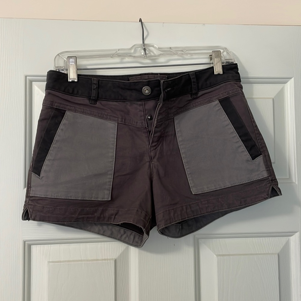 Gray Prana short shorts-size 2.  Button fly.